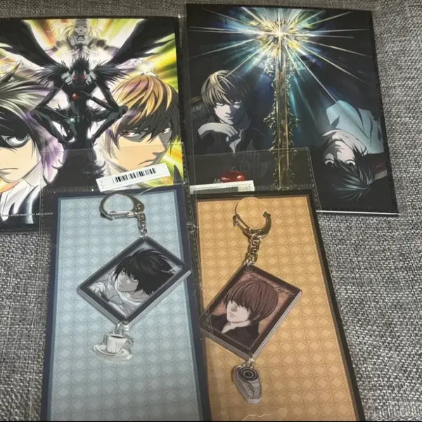 [BUNJANG] Death Note Shikishi Board and Acrylic Keyring / 데스노트 색지 + 아크릴 키링