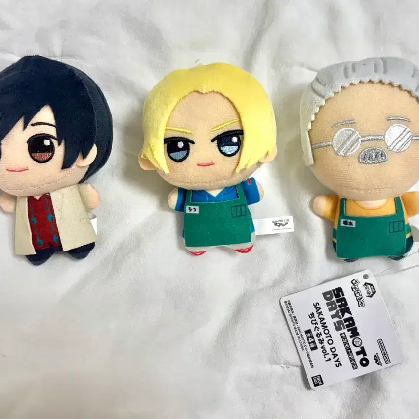[BUNJANG] Sakamo Days Chibi Plush Set (Nagumo, Shin, Sakamoto) / 사카모토데이즈 치비누이 치비구루미 3종 세트 나구모 신 사카모토 사카데이 샄데