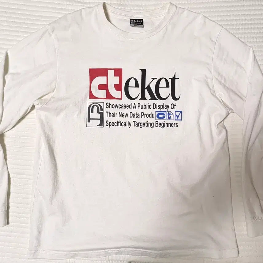 [BUNJANG] Plan L/S Tee White Long Sleeve T-Shirt / Plan L/S Tee White 테켓