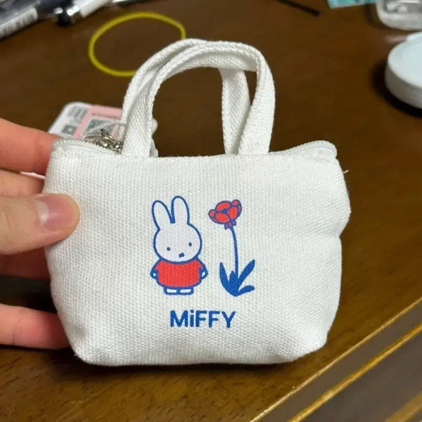 [BUNJANG] Miffy Canvas Tote Bag Keychain / 미피 캔버스 토트백 키링