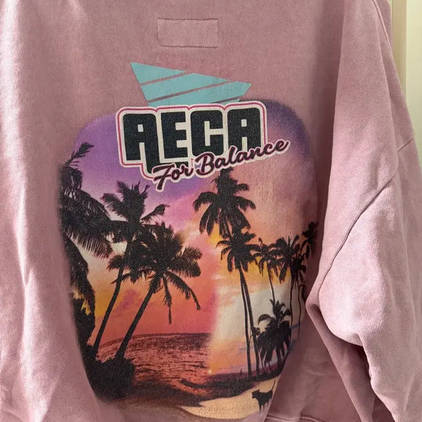 [BUNJANG] AECHIA Balance Hoodie Pink / 에이카 후드티 핑크(무료배송)