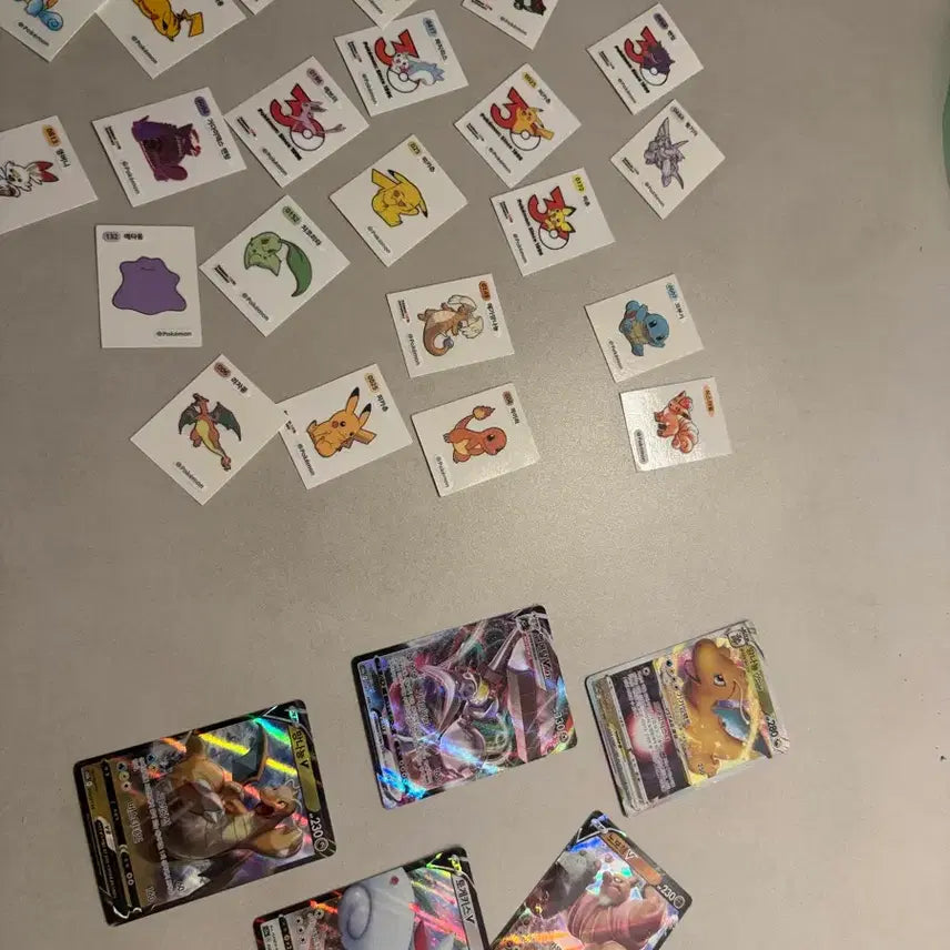 [BUNJANG] Pokemon TCG Stickers Bundle / 포켓몬 카드, 띠부씰 판매
