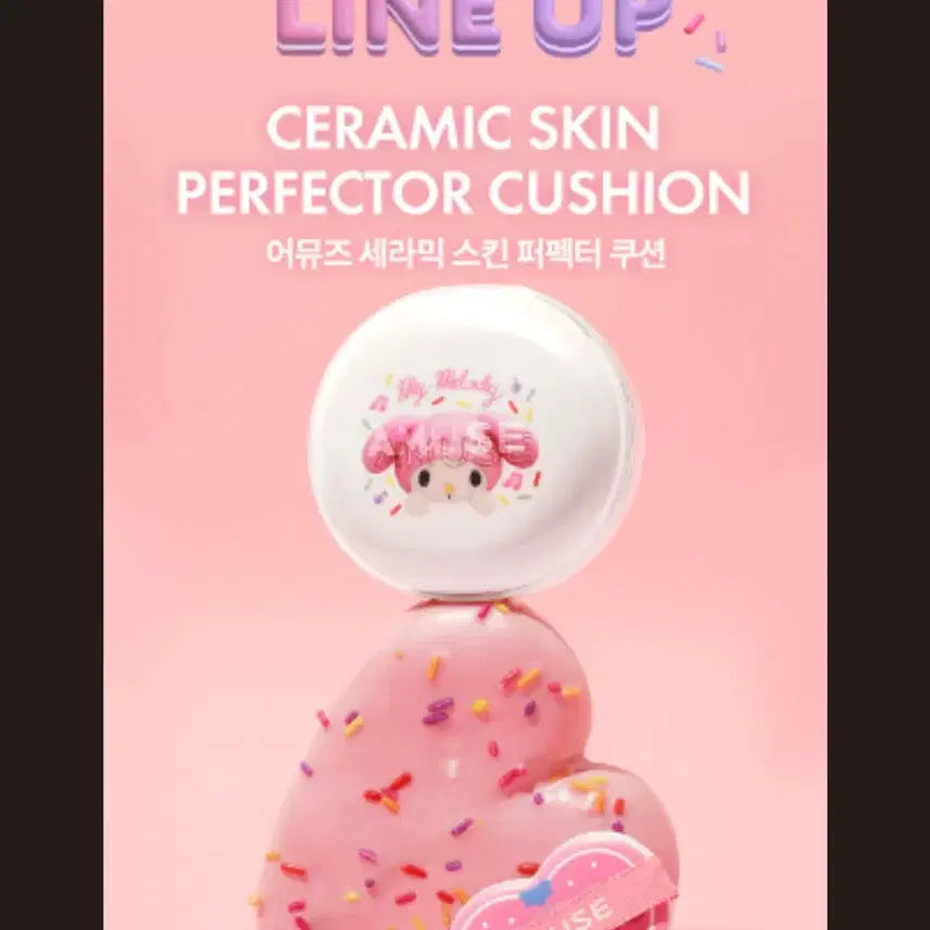 [BUNJANG] Amuse Ceramic Skin Perfector My Melody Cushion (Fair) / (새상품) 어뮤즈 세라믹 스킨 퍼펙터 마이멜로디 쿠션 0.5 페어