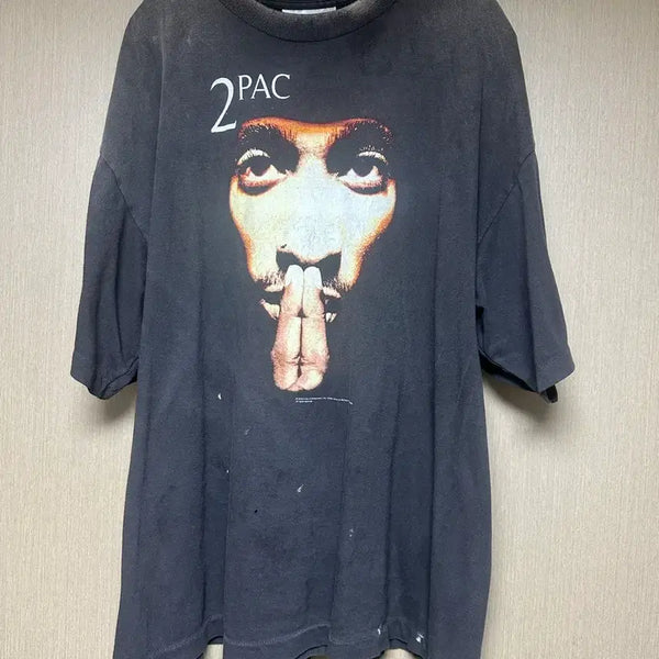 [BUNJANG] Saint Michael 2Pac T-Shirt XXL / 25ss 세인트 마이클 투팍 XXL