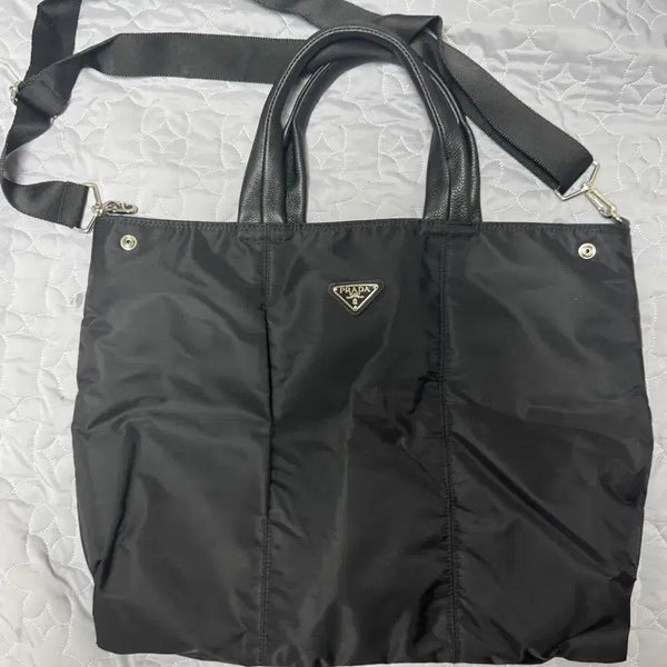 [BUNJANG] Black Shopper Bag Crossbody Bag / 블랙 쇼퍼백 크로스백 팝니다.