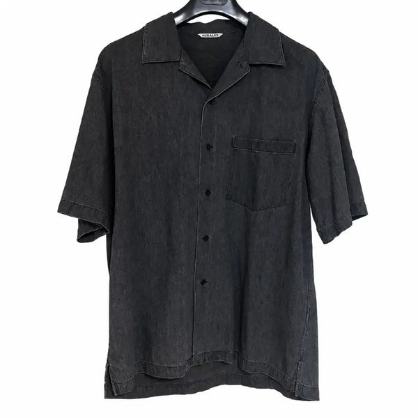 [BUNJANG] Auralee Selvedge Denim Half-Sleeve Shirt / 4) 오라리 셀비지 데님 반팔셔츠