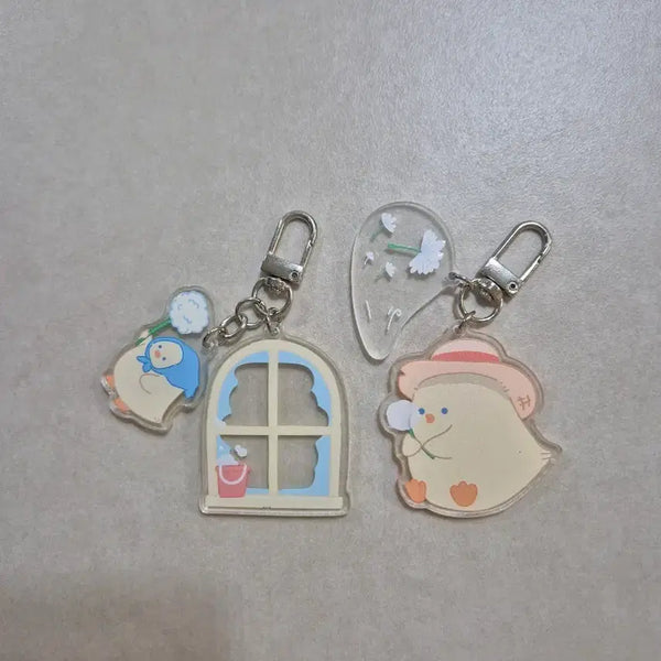 [BUNJANG] Daiso Chick Acrylic Keyring Set Bundle / 다이소 병아리 아크릴 키링 세트 일괄