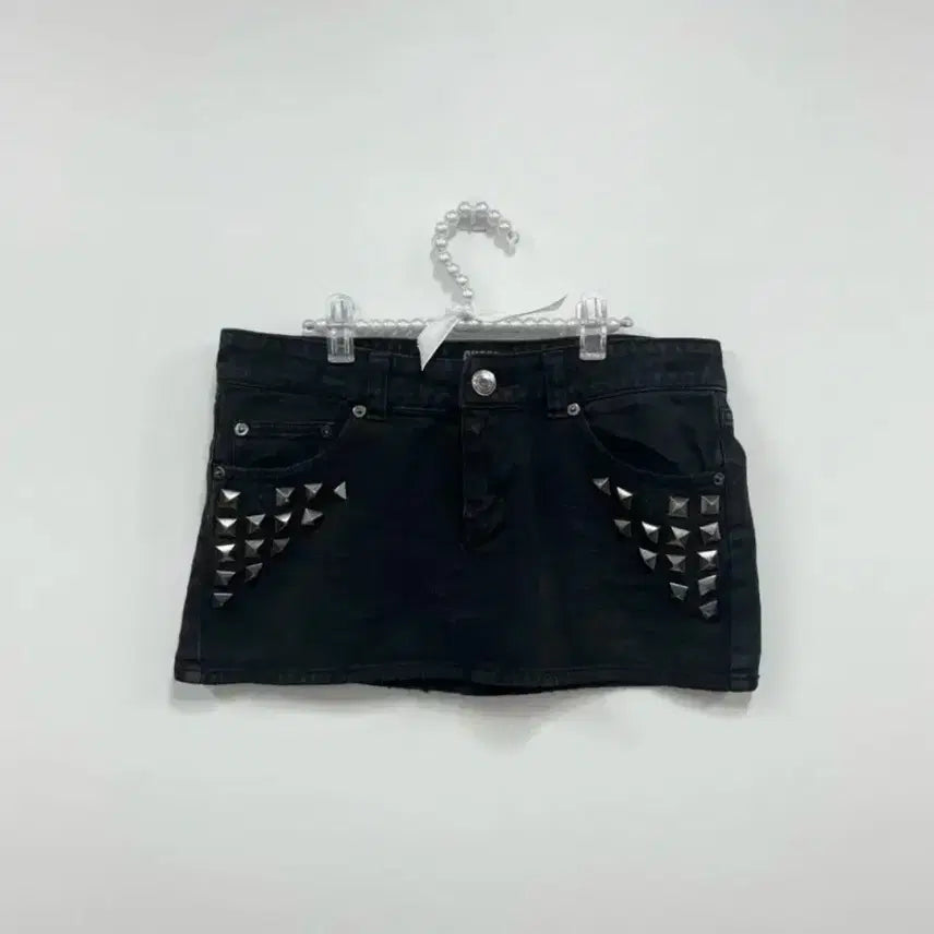 [BUNJANG] Ghost of Harlem Studded Low-Rise Skirt / 고스트오브할렘 스터드 로우라이즈 스커트