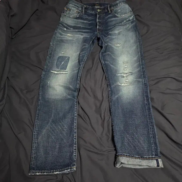 [BUNJANG] Polo Ralph Lauren Selvedge Denim Jeans (W33) / 폴로 데미지 셀비지데님 실측33 기장34