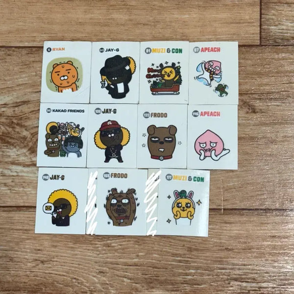 [BUNJANG] Kakao Friends Sticker Bundle (11 pcs) / 일괄) 카카오프렌즈 띠부씰 11장
