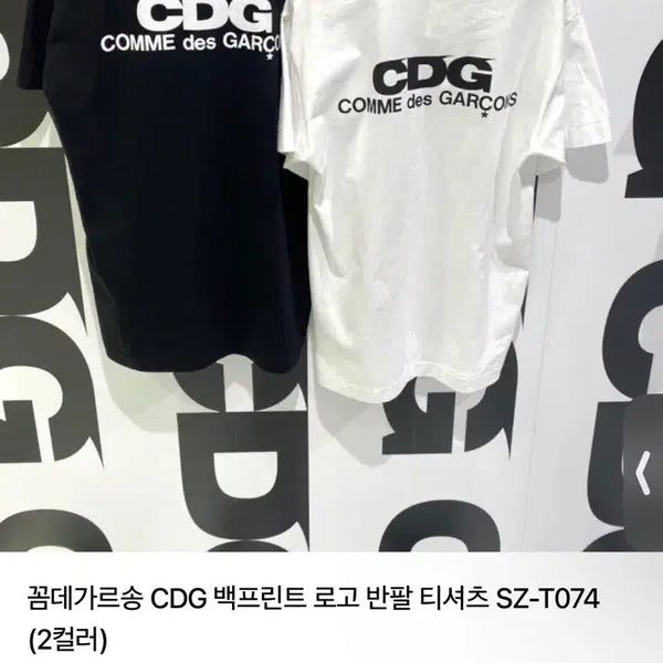 [BUNJANG] Comme des Garçons CDG Back Print Logo T-Shirt / 꼼데가르송 CDG 백프린트 로고 반팔 티셔츠 SZ-T074