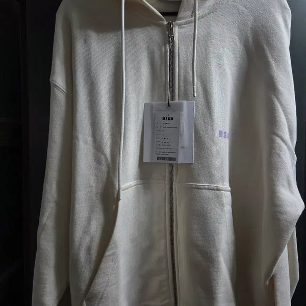 [BUNJANG] MSGM Hooded Zip-Up Ivory / [새제품] MSGM 후드 집업 아이보리