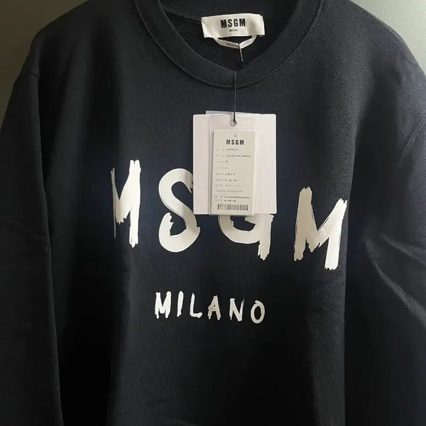[BUNJANG] MSGM Milano Sweatshirt Black / MSGM 밀라노 맨투맨 블랙
