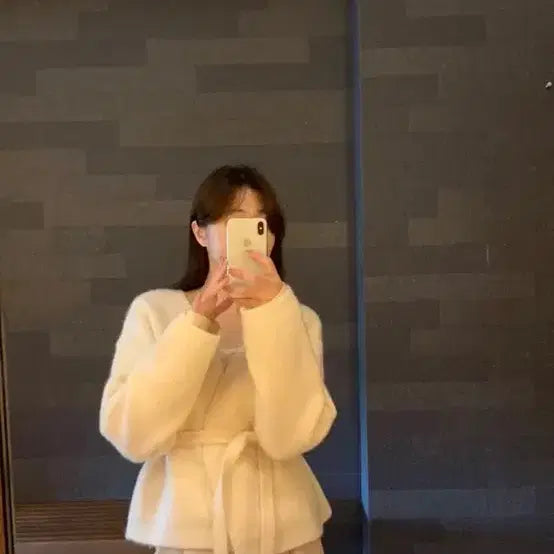 [BUNJANG] Wear The Weather Nectarine Cardigan Ivory / (택달린 새상품)웨어웨더 넥타린가디건 아이보리