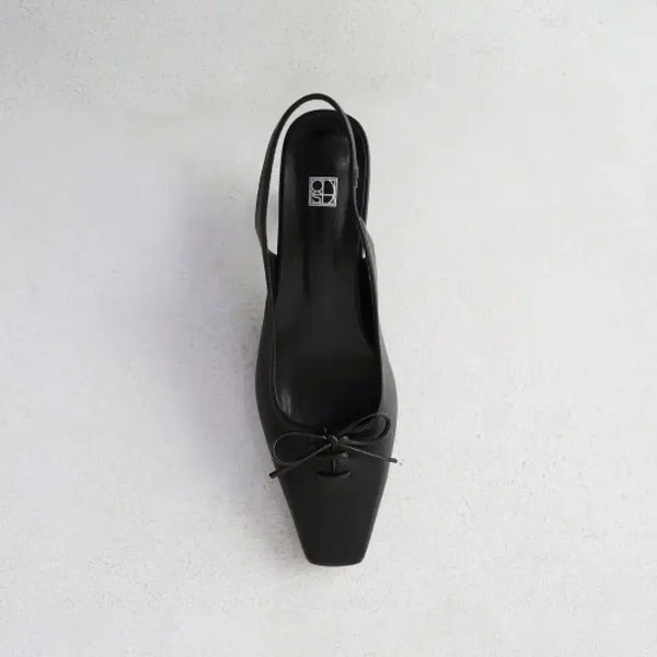 [BUNJANG] ODS Jen Strap Slingback 240 Black / 오디에스 젠 스트랩 슬링백 240