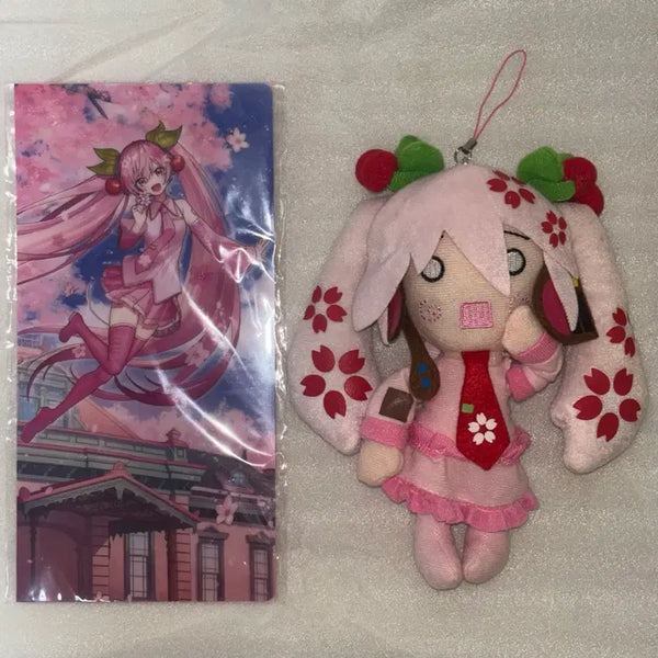 [BUNJANG] Classic Sakura Hatsune Miku Plush Ticket Holder File Bundle Set / 고전 사쿠라 하츄네 미쿠 누이 티켓 홀더 파일 일괄