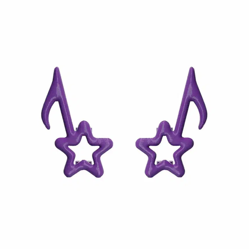 [BUNJANG] CAVISH x Kyurin Star Note Earring Parts Purple / (새상품)카비시 규린 콜라보 스타 노트 이어파츠 퍼플