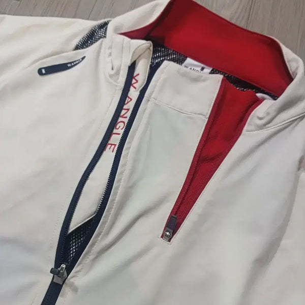 [BUNJANG] W Angle Golf Windbreaker Ivory/Red Men's Size 95 / W 앵글 바람막이 아이보리 레드95  남자