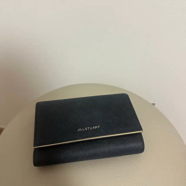 [BUNJANG] JILLSTUART Black Bi-Fold Wallet / 질스튜어트 지갑 블랙 (3단)