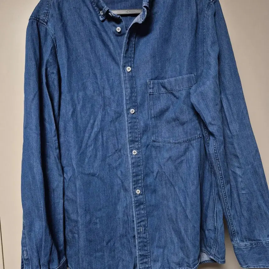 [BUNJANG] COS Men's Denim Shirt Medium Blue Size 100 / COS 정품 남자 청남방 100실사이즈 팝니다