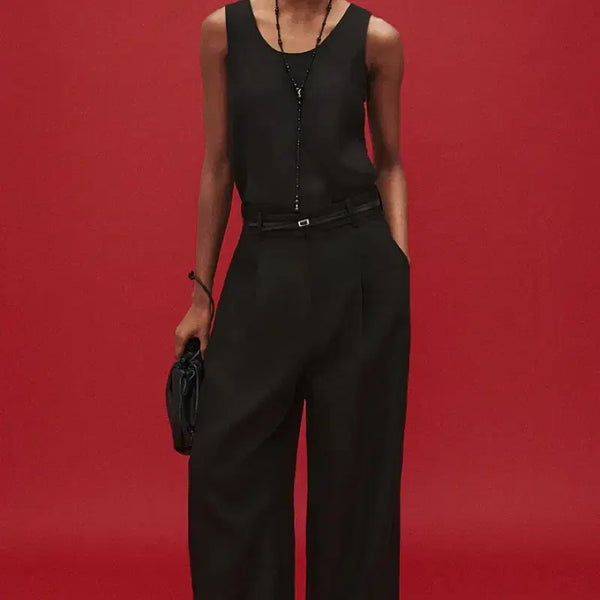 [BUNJANG] COS Relaxed Linen Blend Wide Leg Trousers / COS 코스 릴랙스드 리넨 블렌드 와이드 레그 트라우저