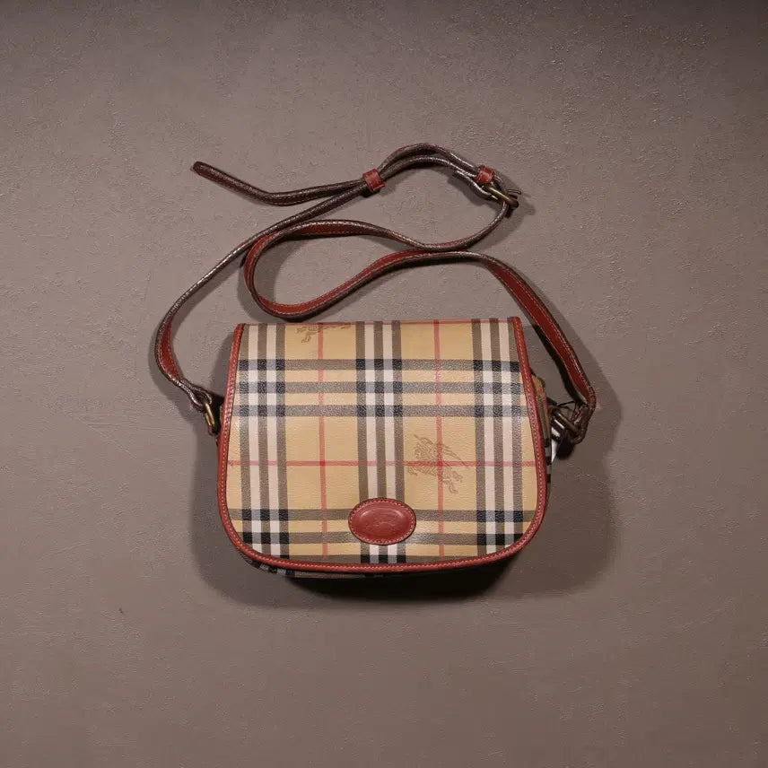 [BUNJANG] Burberry Nova Check Leather Crossbody Bag / 올드 버버리 노바체크 레더 크로스백 A941