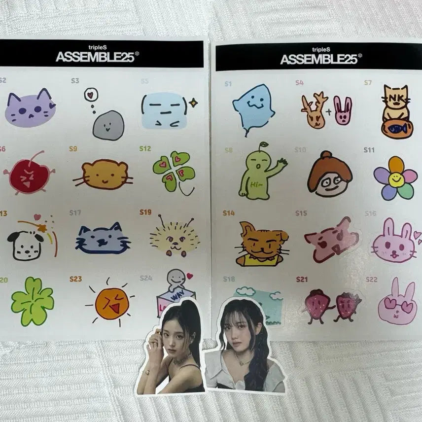 [BUNJANG] tripleS Who'sfan The cafe Sticker Set / 세트) 트리플에스 후즈팬 테마카페 스티커 실 씰
