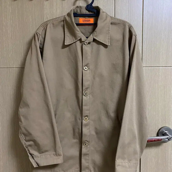 [BUNJANG] UNIVERSAL OVERALL X MORGAN HOMME Work Jacket (Beige, Size M) / [UNIVERSAL] 유니버셜 오버롤 X MORGAN HOMME 워크 자켓 M사이즈