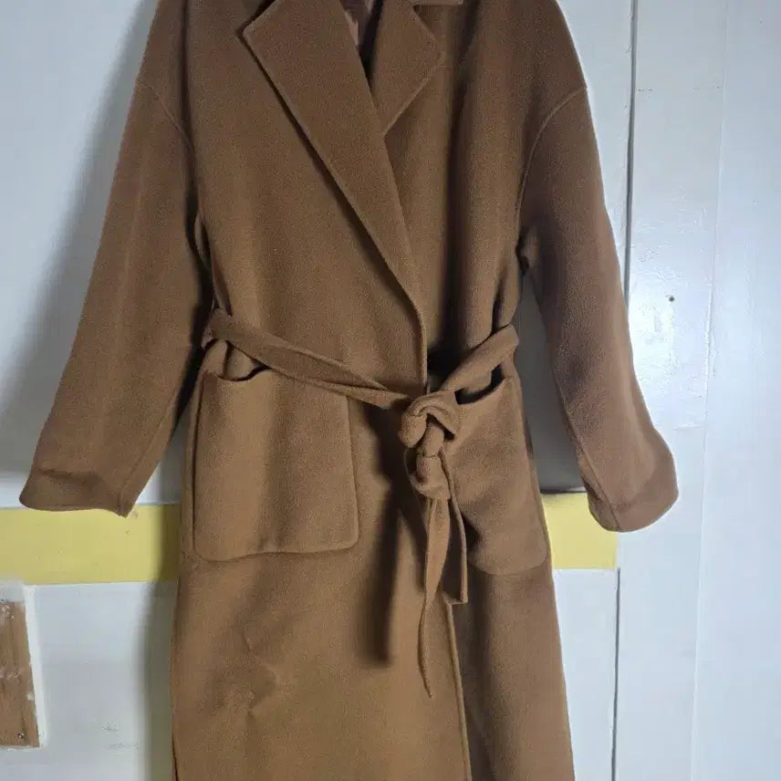 [BUNJANG] She's Miss Handmade Cashmere Long Coat / 66. 프리.쉬즈미스 하객록. 핸드메이드 캐시미어  롱 코트 . 길이117cm