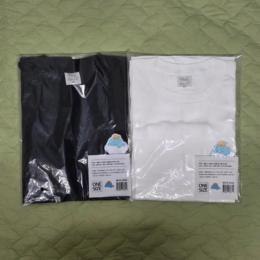 [BUNJANG] 잠뜰 (Jamtteul) Zam Zam T Black & White Bundle Set / 잠뜰 잠자는 잠뜰 티셔츠 블랙&화이트 일괄