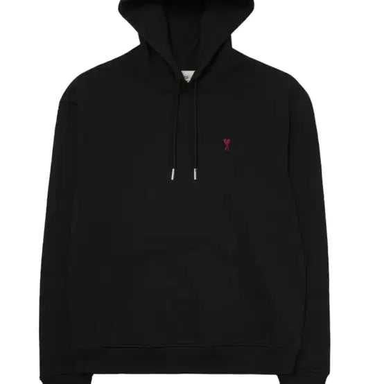 [BUNJANG] AMI Heart Logo Hoodie Black / 아미 하트 로고 후드티 블랙