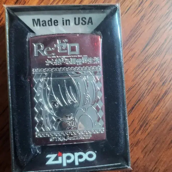 [BUNJANG] Re:Zero Rem Zippo Lighter (Sealed) / 미개봉 리제로 라이터 굿즈