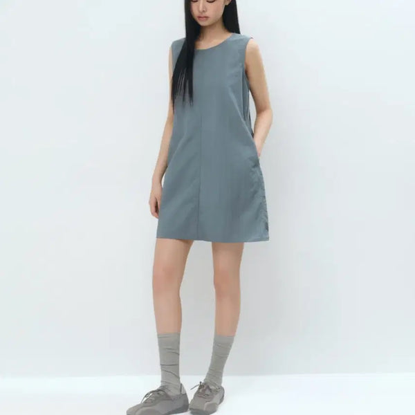 [BUNJANG] Musinsa Standard Women Nylon Mini Dress S / 무신사스탠다드우먼 나일론 미니 원피스 S