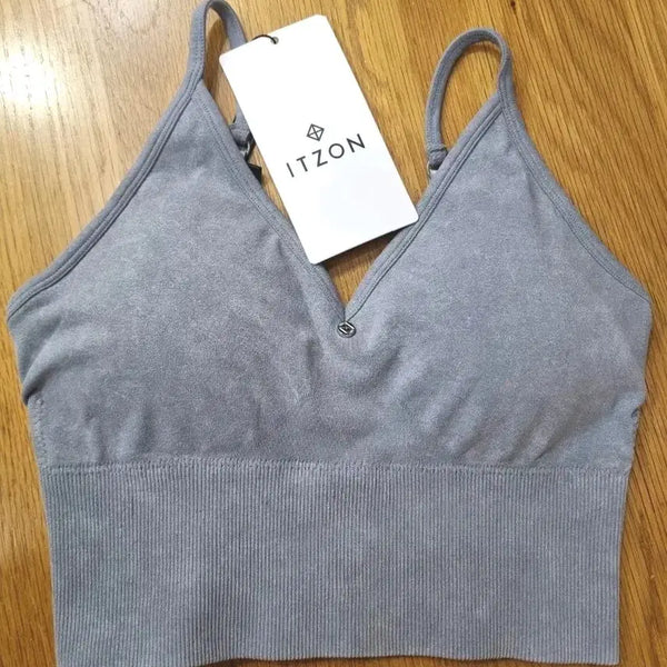 [BUNJANG] Itzone Signature Seamless Sports Bra Top (S) / (새상품) 잇존 시그니처 브라탑 (S)