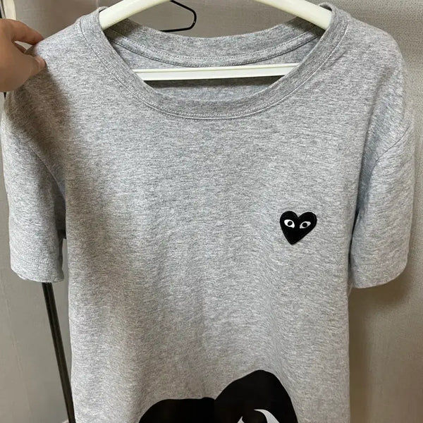 [BUNJANG] Comme des Garçons Half Heart T-Shirt / 꼼대가르송 하프 하트 반팔티