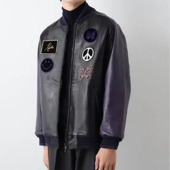 [BUNJANG] Needles Leather Award Jacket / 니들스 레더 어워드 자켓 M시이즈