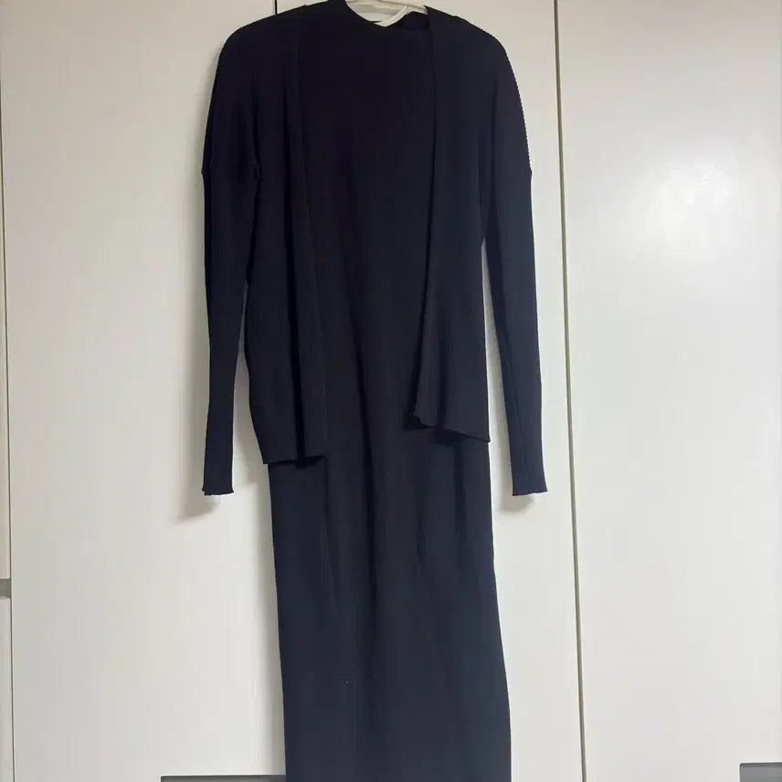 [BUNJANG] Old Money Style Two-Piece Knit Dress and Cardigan Set / 올드머니룩 단아한 투피스 원피스 가디건 니트 롱원피스 여름 봄