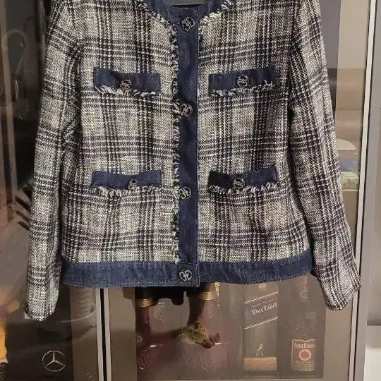 [BUNJANG] ETR Monk Check Tweed Jacket S Oversized Fit / 에트르 몽크 체크 트위드 자켓 s 오버핏