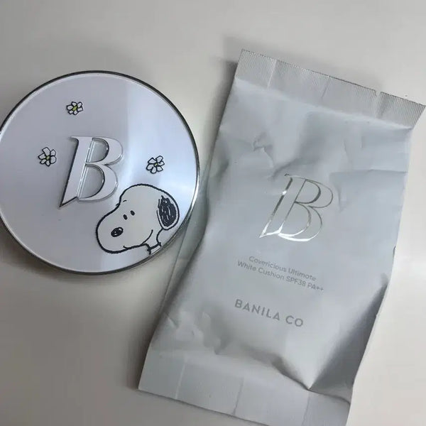 [BUNJANG] Banila Co. Snoopy Edition Cushion Case + Refill (Shade 21 Rose) / (케이스+리필)21호 로제 바닐라코 스누피 쿠션 케이스 + 리필 판매합니다