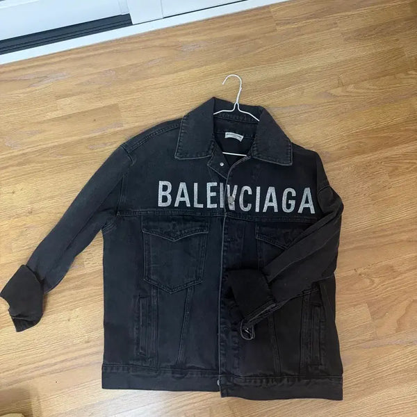 [BUNJANG] Balenciaga Black Denim Jacket / 발렌시아가 블랙 데님 자켓