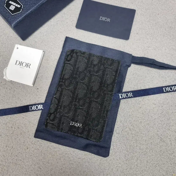 [BUNJANG] Dior Oblique Organizer Card Holder Black / [새상품급/신형/크림] 디올 오블리크 오거나이저 카드지갑 블랙