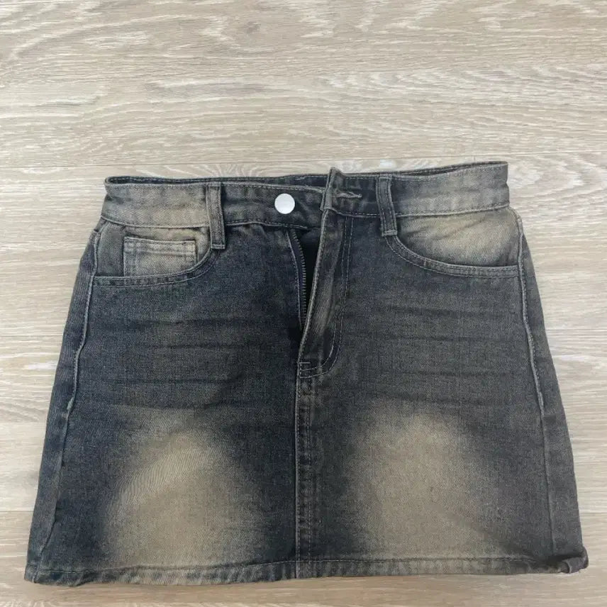 [BUNJANG] Denim Mini Skirt / 치마 데님