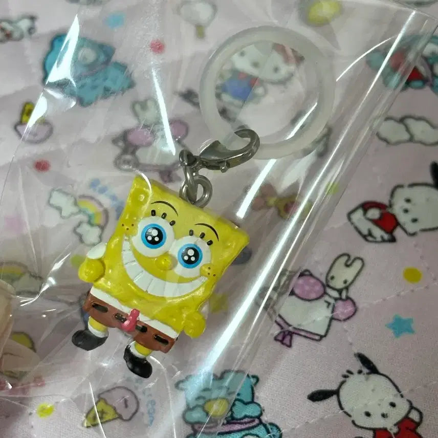 [BUNJANG] SpongeBob Mejirushi Keyring / 스폰지밥 메지루시 키링