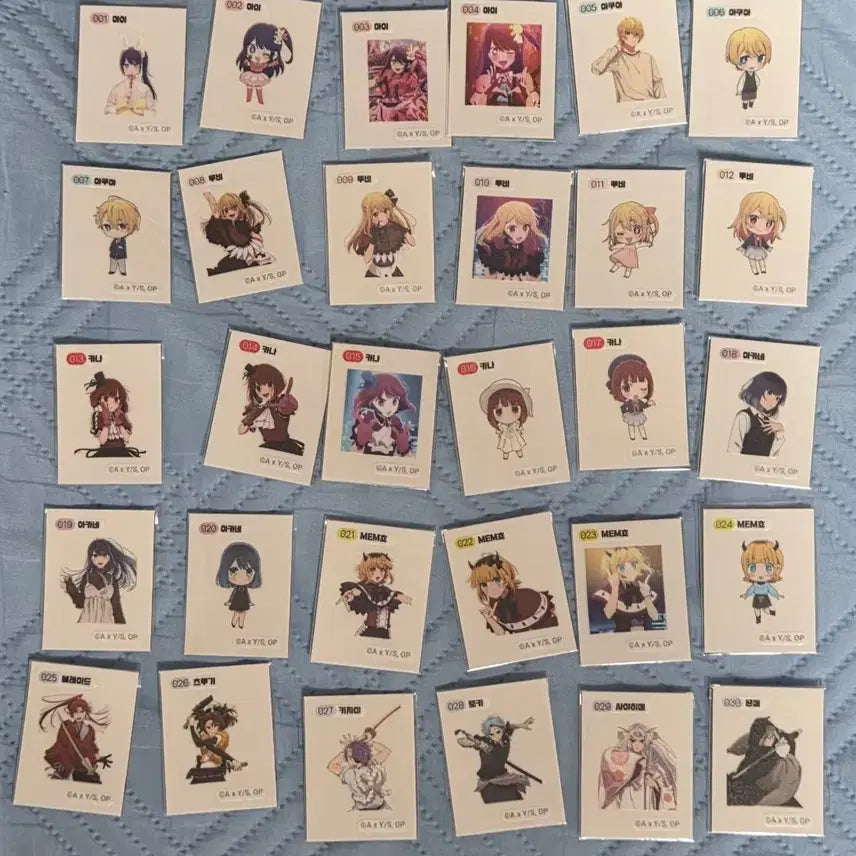 [BUNJANG] Oshi no Ko 30 Types of Mini Stickers / 최애의아이 띠부씰 30종