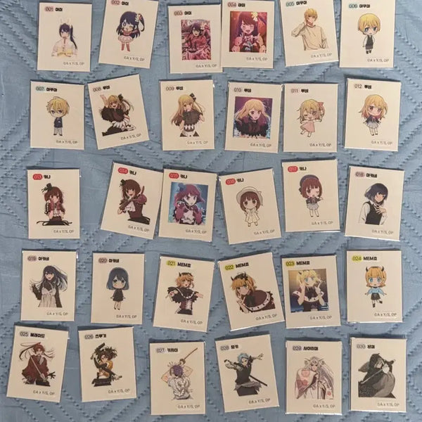 [BUNJANG] Oshi no Ko 30 Types of Mini Stickers / 최애의아이 띠부씰 30종