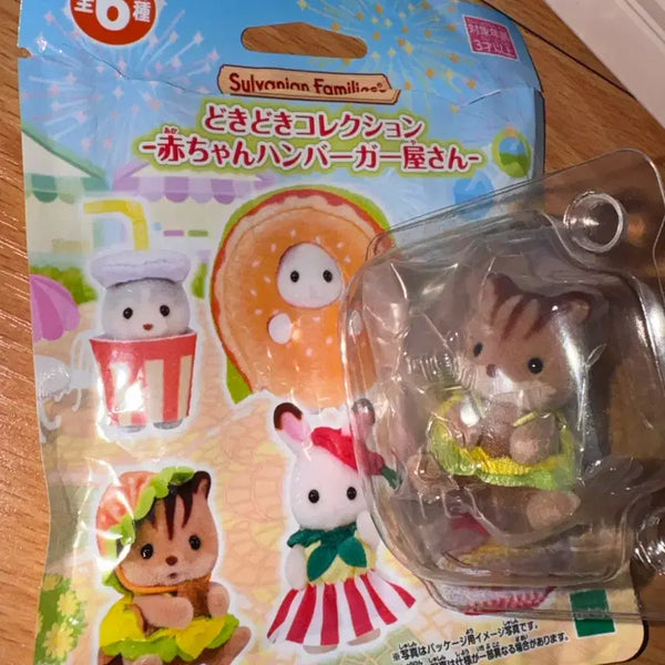 [BUNJANG] Sylvanian Families Blind Bag Hamburger Shop Squirrel / 실바니안 블라인드팩 햄버거 가게 다람쥐
