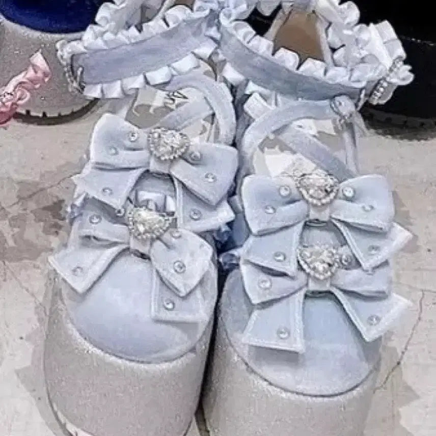 [BUNJANG] Ankruz Mizuiro Platform Shoes / 교판)서브컬쳐 지뢰계 양산형 앙크루즈 미즈이로 통굽