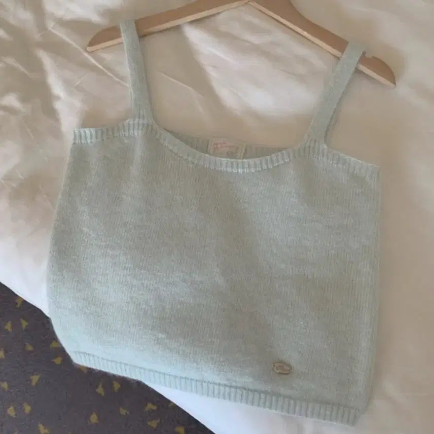 [BUNJANG] Avain Bustier Mint Knit / 어베인 뷔스티에 민트