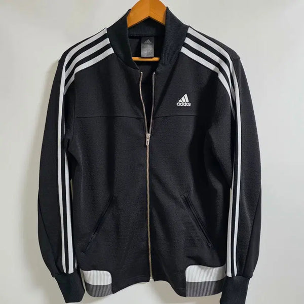 [BUNJANG] Adidas Black White Track Top Jacket (L) / 아디다스 블랙 화이트 트랙탑 져지 자켓 (L사이즈)