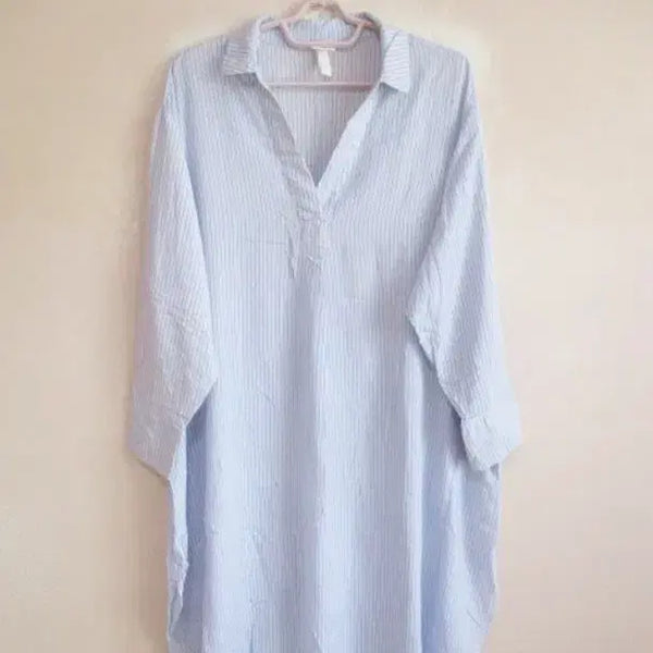 [BUNJANG] H&M Blue Oversized Dress / H&M 블루 박시한 원피스 (얇고 부드러움)